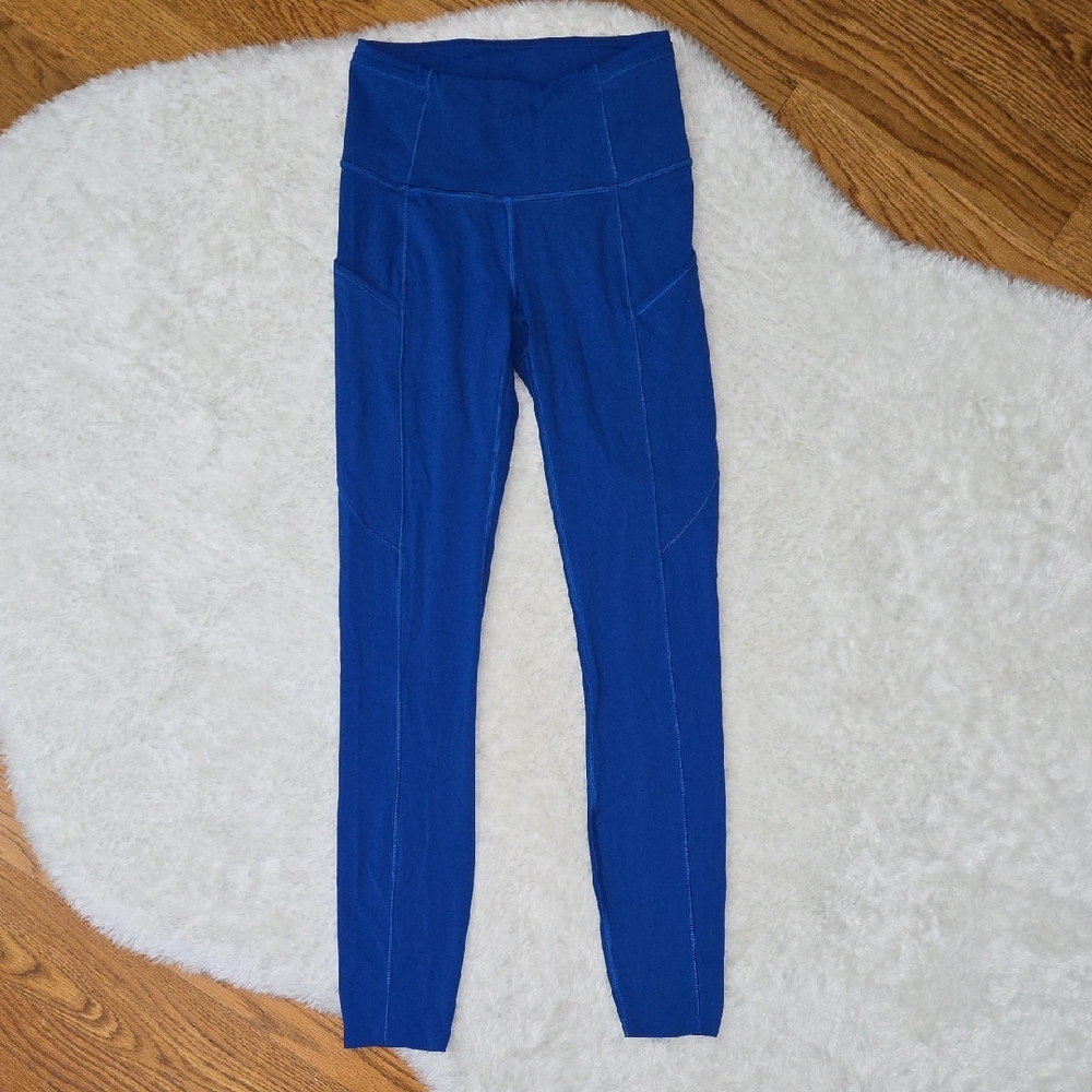 Lululemon Blue Athletic Leggings, Womens 2, Great Condition